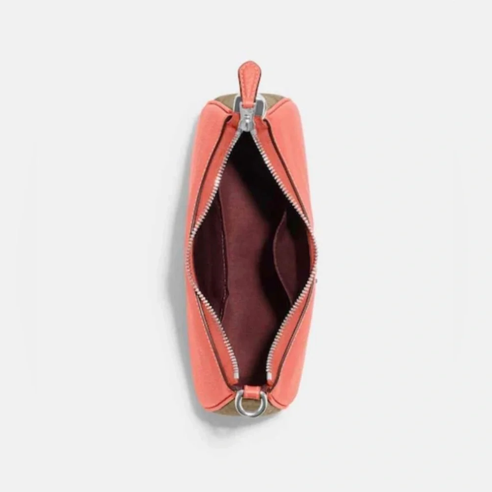 🆕 COACH Teri Shoulder/Crossbody in Silver/Khaki/Tangerine HOT ITEM! - Picture 16 of 16